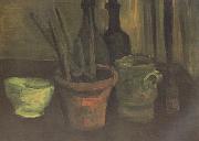 Vincent Van Gogh Still Life with Paintbrushes in a Pot (nn04) France oil painting reproduction